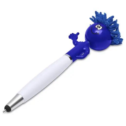 Altitude Moptopper Thumbs-Up Stylus Ball Pen & Screen Cleaner Blue